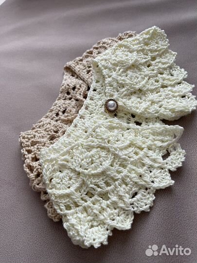 Кружевной воротник ручная работа