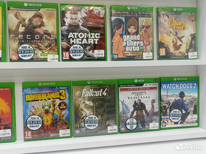 Игры на xbox One диски Обмен