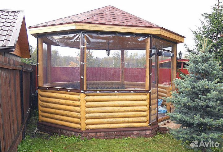 Шторы пвх для беседки