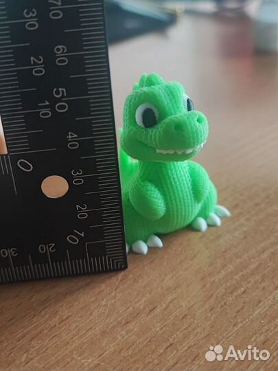 Динозаврик (пластик с вязаным эффектом)