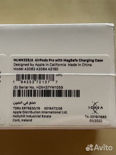 Apple airpods Pro. оригинал в упаковке
