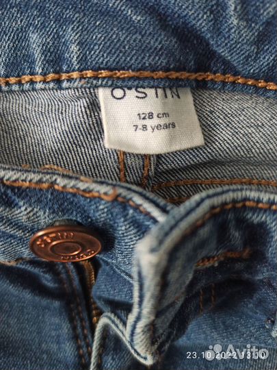 Джинсы для девочки 128