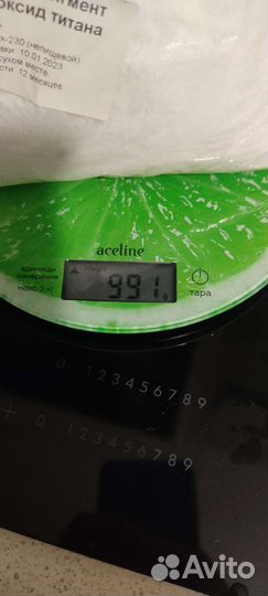 Диоксид титана, белый пигмент для гипса и бетона