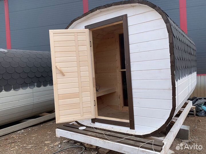 Баня-бочка квадро в наличии