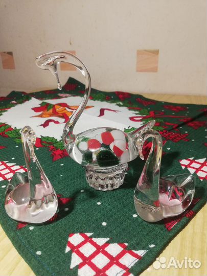 Лебеди хрустальные (3 шт.)