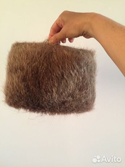 Шапка зимняя формовка из нутрии размер 58