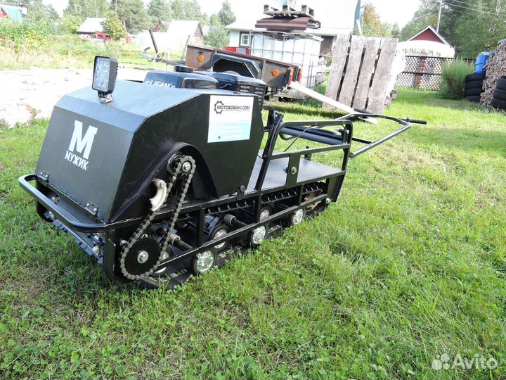 Мотособака мотобуксировщик Мужик 15л с + Толкач