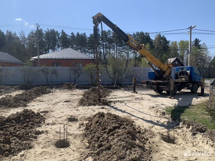 Услуги ямобура и буровых работ