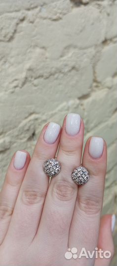 Серьги золотые, 585 проба, вес 2,88