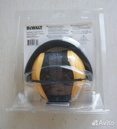 Шумоподовляющие наушники Dewalt Interceptor NRR29