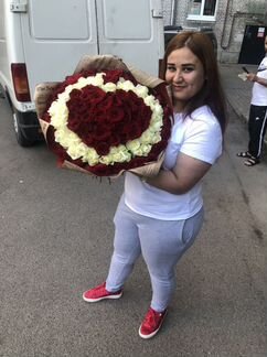 Розы 101 штука 50 см