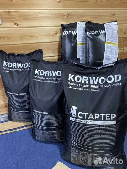 Сухой корм для собак korwood 15кг