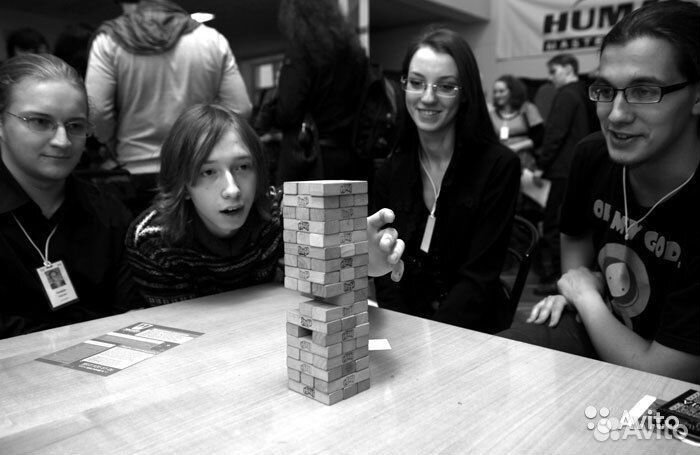 Настольная игра Дженга мини 54 блока