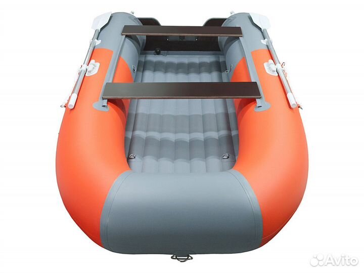 Лодка пвх Gladiator E300SL оранжево/темно-серый
