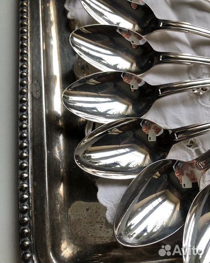 Ложки столовые посеребренные