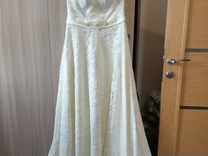Свадебное платье р.48-52 с фатой