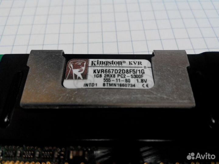 KVR667D2S8F5/1G Модуль памяти DDR2-667 1Gb
