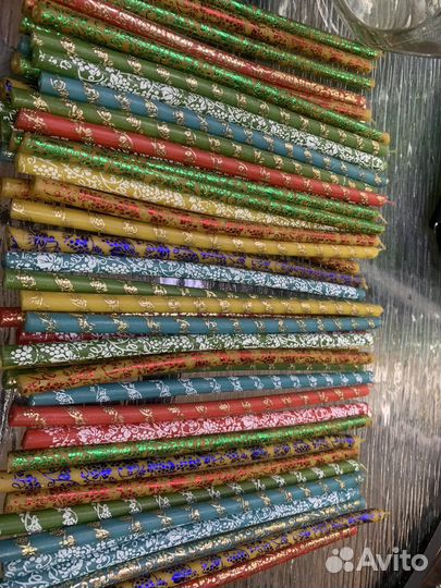 Свечи восковые цветные