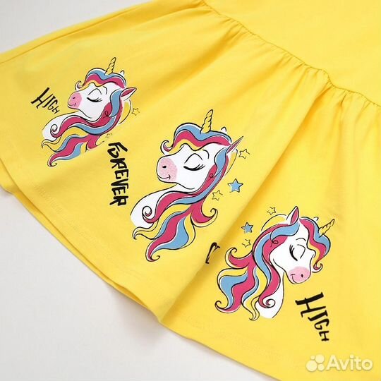 Летнее платье для девочки, от 98 до 116