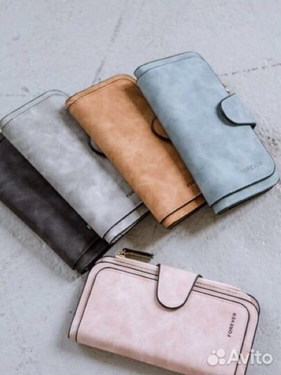 Кошелек женский из экозамши