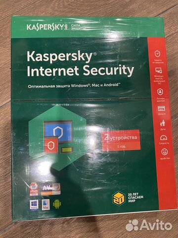 Антивирус Internet Security 2 устр 1 год