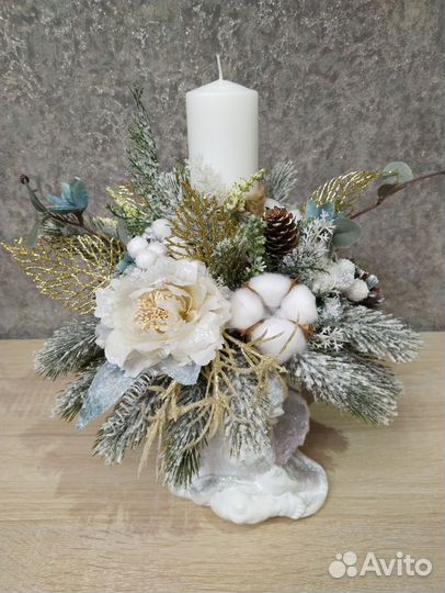 Композиция, новогодний букет