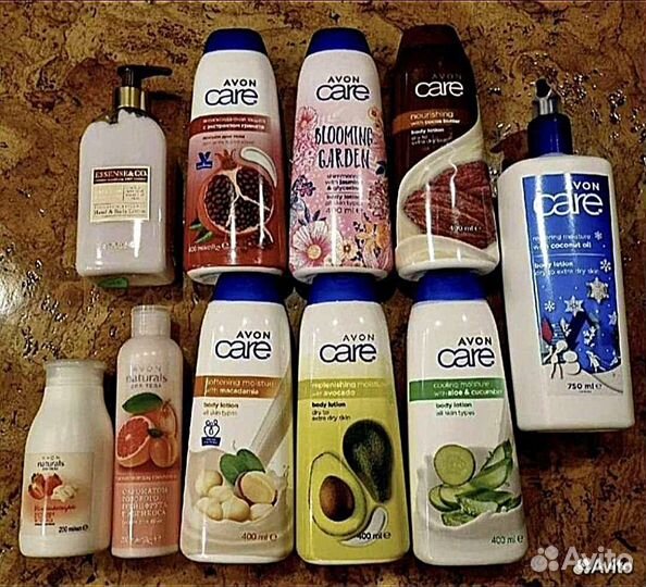 Лосьон для тела, крем, масло Oriflame, Avon