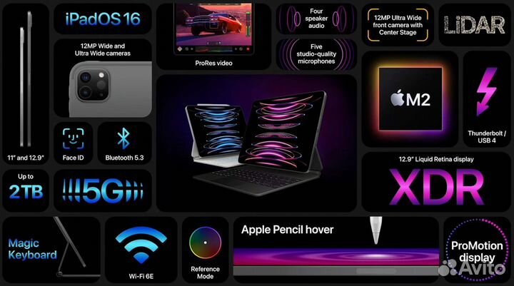 Apple iPad Pro 11 M2 (2022) 1TB LTE (Silver)