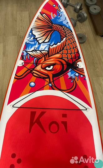 Сапборд supboard sup board с рыбой KOi Кои