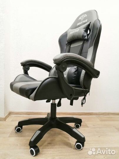 Игровое кресло Новое компьютерное Черно-Серое