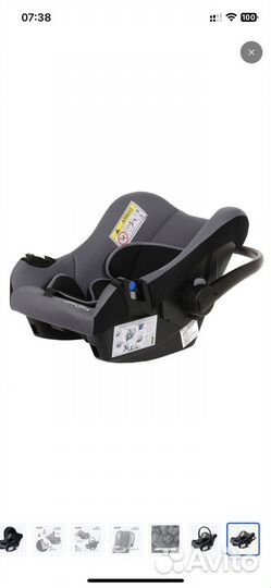 Детское автокресло группы 0+