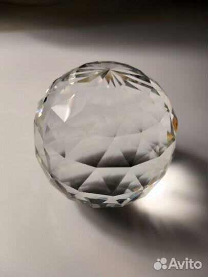 Шар гранёный, горный хрусталь