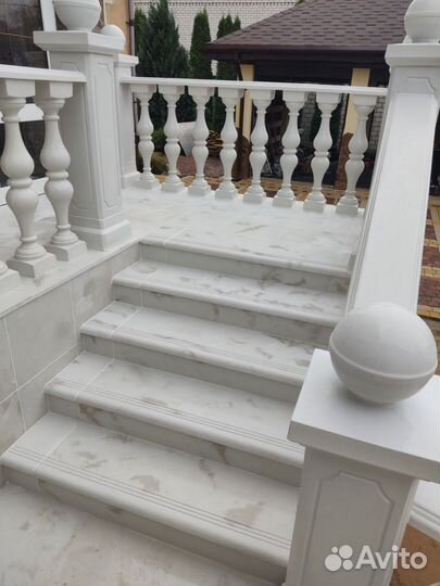 Мрамобетонные балясины без покраски