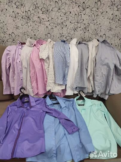 Рубашки на 9-12 лет
