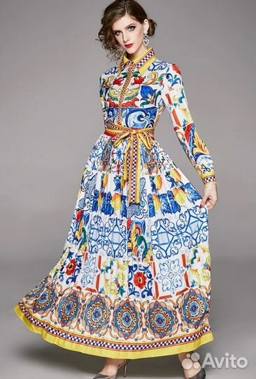 Платье майолика dolce gabbana 46-48
