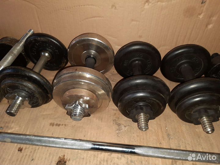 Гиря, гантеля, блины, гриф