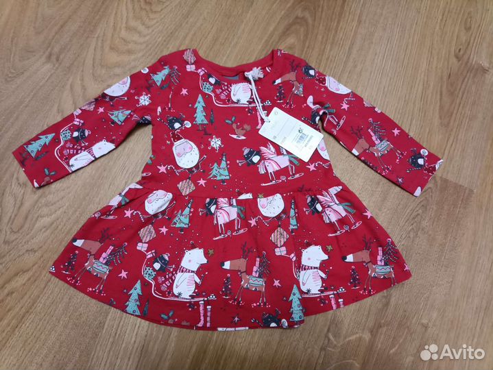 Новогоднее платье Некст 3-6 мес