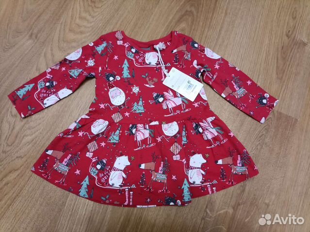 Новогоднее платье Некст 3-6 мес