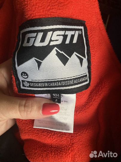 Зимний комплект gusti 104(куртка+ полукомбинезон)
