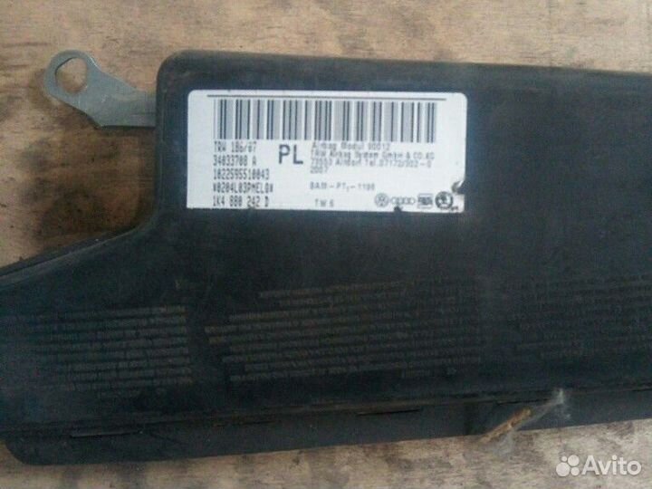 Фольксваген Шкода подушка безопасности левая права