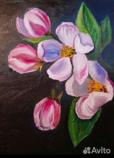 Картина маслом Цветение