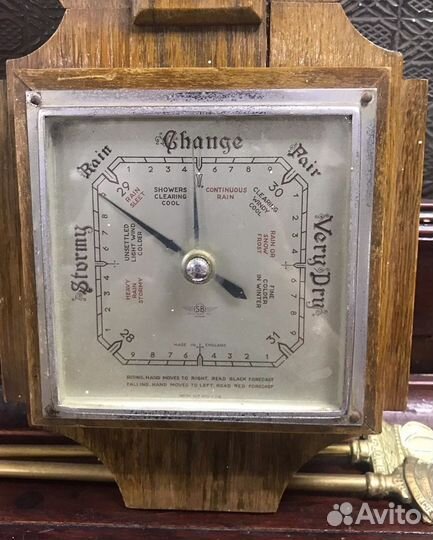 Английский антикварный барометр