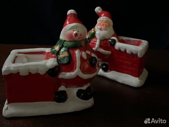 Дед мороз,Санта клаус,Снеговик,фигурка сувенир