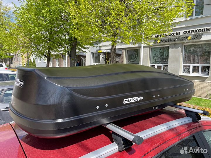 Автобокс MaxBox PRO 520 черный карбон на Vesta