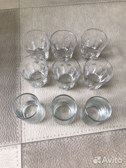 Стаканы рюмки