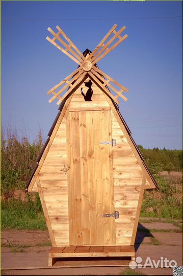 Дачный туалет с установкой KEY673