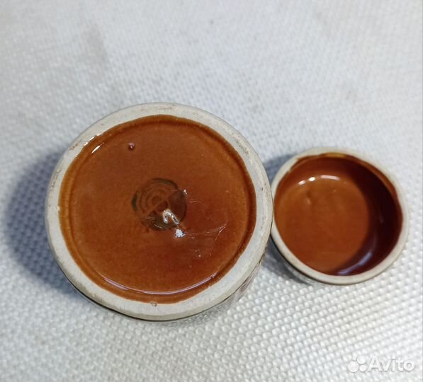 Керамическая кубышка для хранения чая СССР