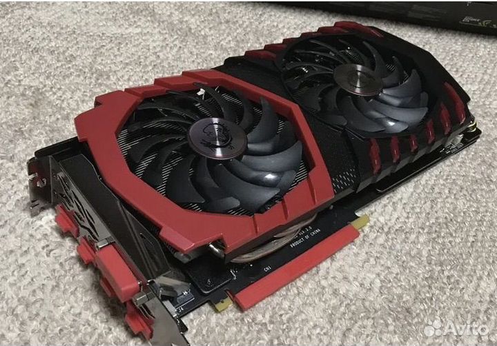 Видеокарта gtx 1060 6gb msi gaming x