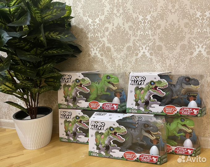 Игрушка робо-динозавр детская на батарейках новая