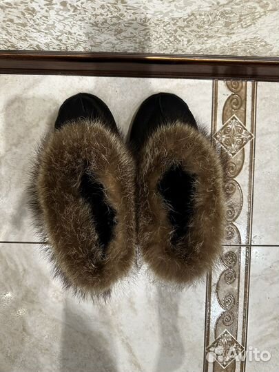 Высокие мужские домашние тапочки 43 размер